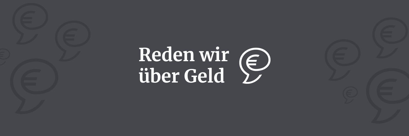 Das Logo der Informationsserie für Verbraucher:innen "Reden wir über Geld" Verbraucher:innenserie