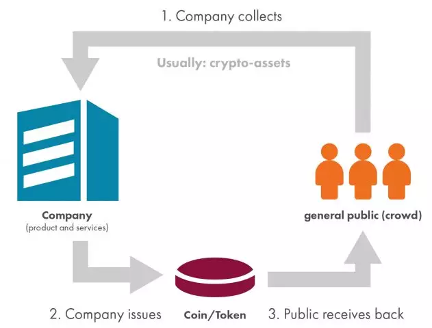The process involved in an ICO