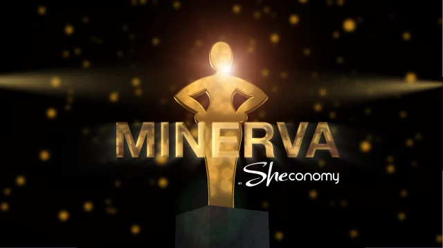 Minerva SHEconomy logo.