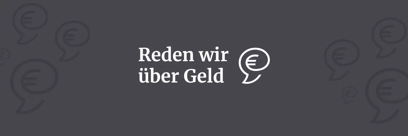 Das Logo der Informationsserie für Verbraucher:innen "Reden wir über Geld" Verbraucher:innenserie