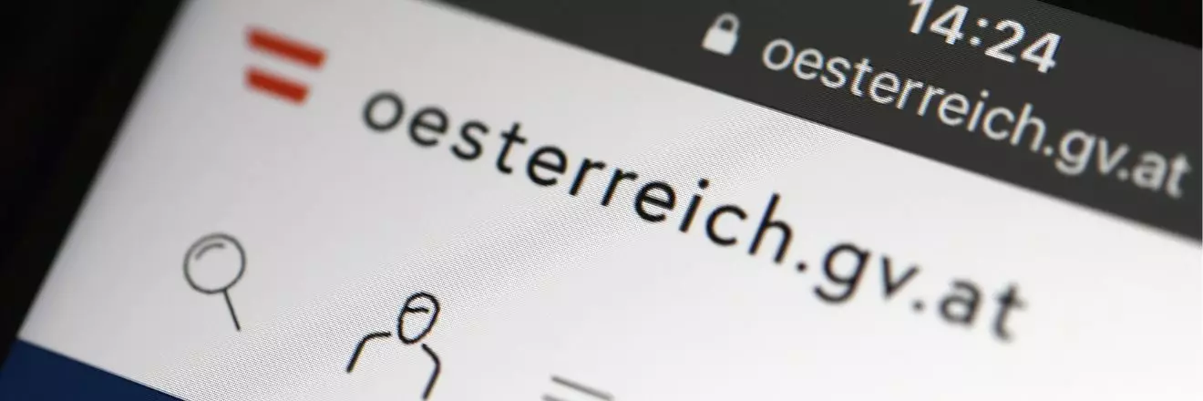Großaufnahme der oesterreich.gv.at App